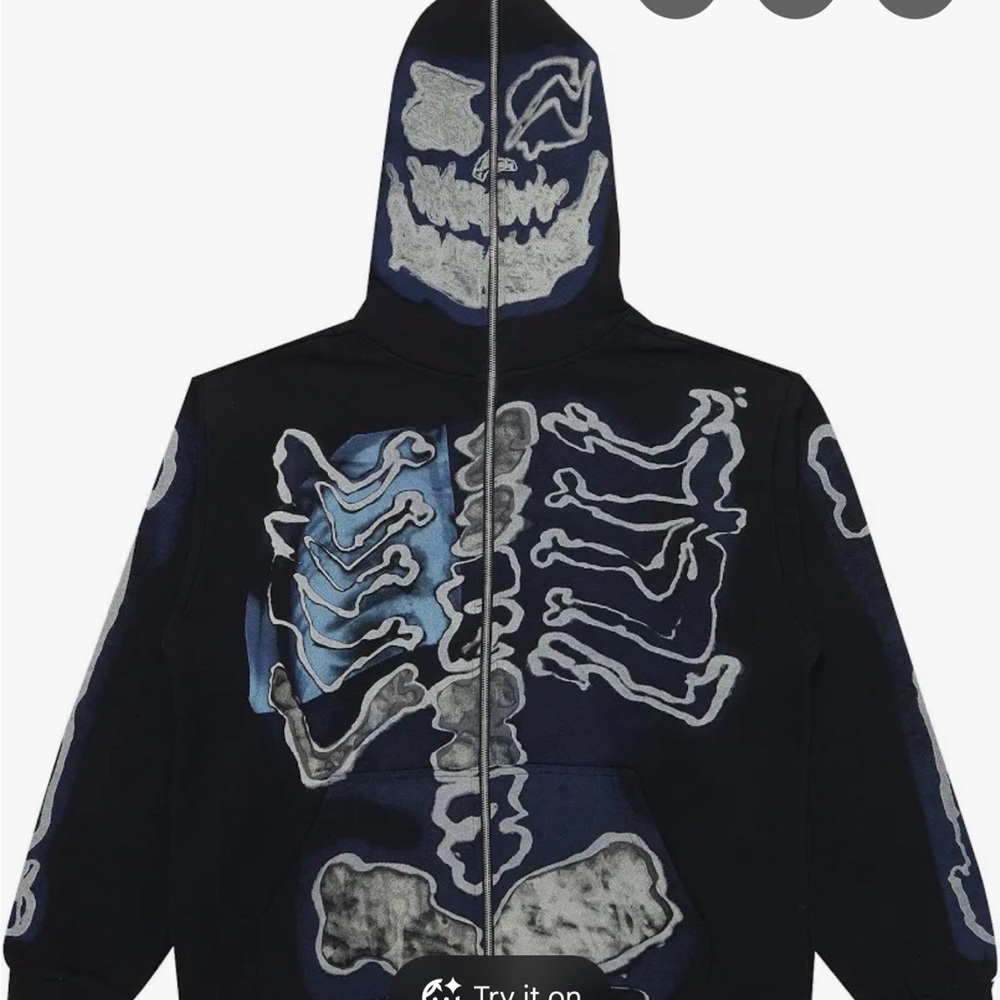 Travis Scott Black Fragment Zip-Up Hoodie